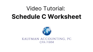 A video tutorial shows how to schedule c worksheets.