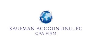 A blue globe is on top of the words hoffman accounting cpa firm.